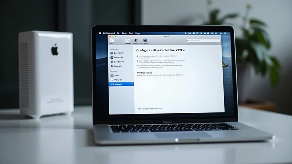 konfigurowanie ustawień połączenia VPN
