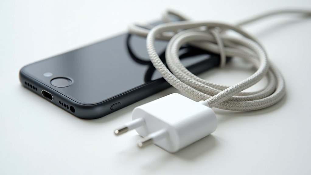 sprawdź integralność adapterów kabli ładujących
