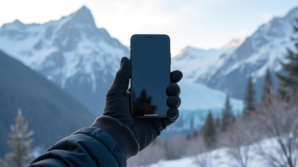 zimno obniża wydajność baterii iPhone'a w górach