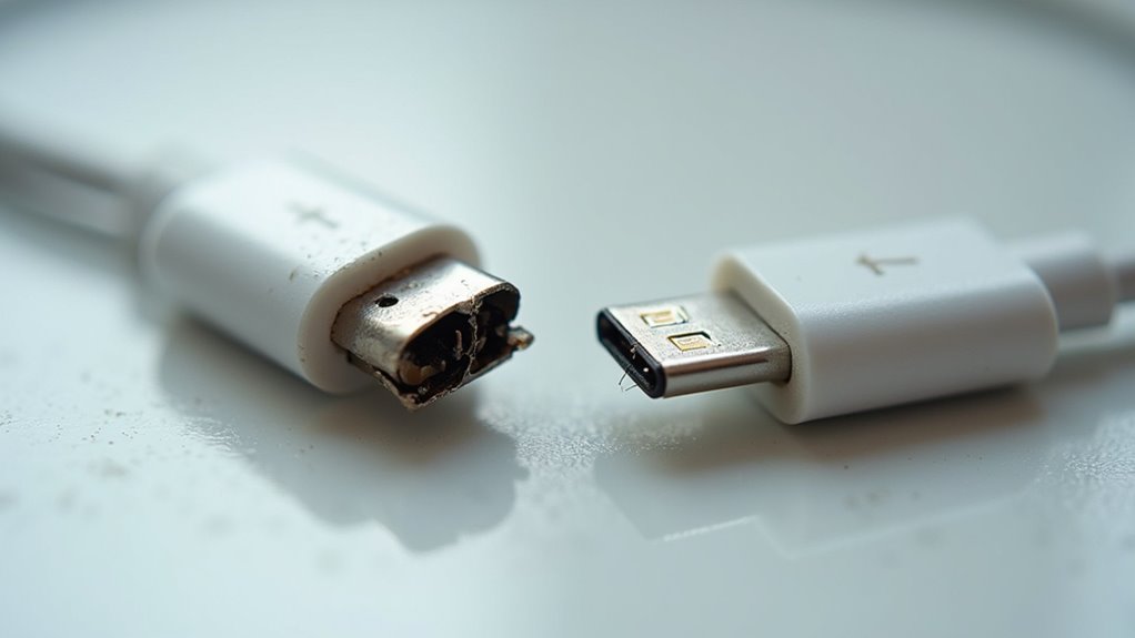 testowanie skuteczności kabli USB-C i Lightning