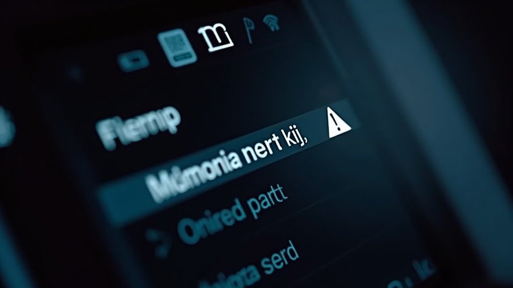 nieznana część wykryta po wymianie
