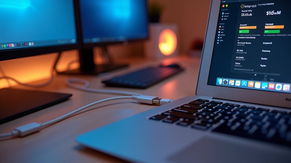USB-C Thunderbolt energooszczędny wybór wyświetlacza
