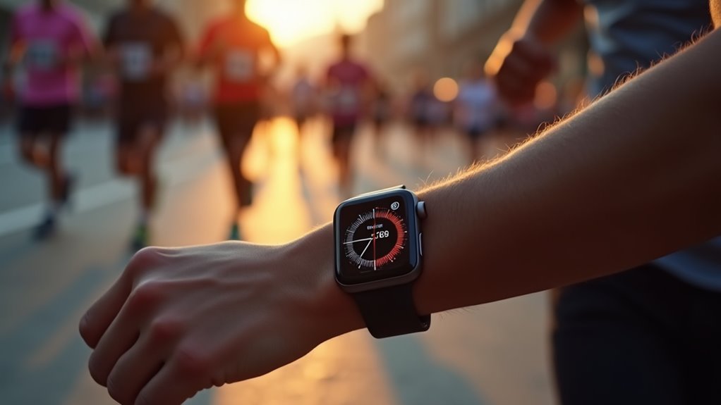 optymalizacja wyświetlacza zegarka pod kątem czytelności podczas maratonu